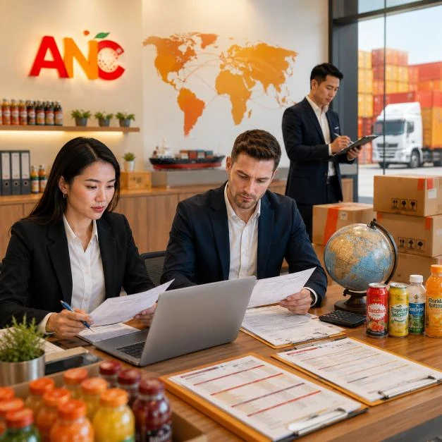 ANC export documentation and beverage shipment planning